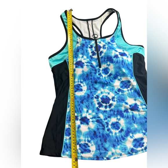 ANGEL SEASON womens modest athletic racerback tankini swim top size L NWT - Picture 8 of 10